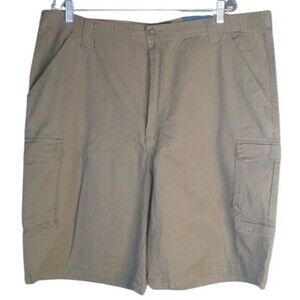 Rugged Wear Cargo Shorts Olive Green  Mens Size 42"x10" 100% Cotton